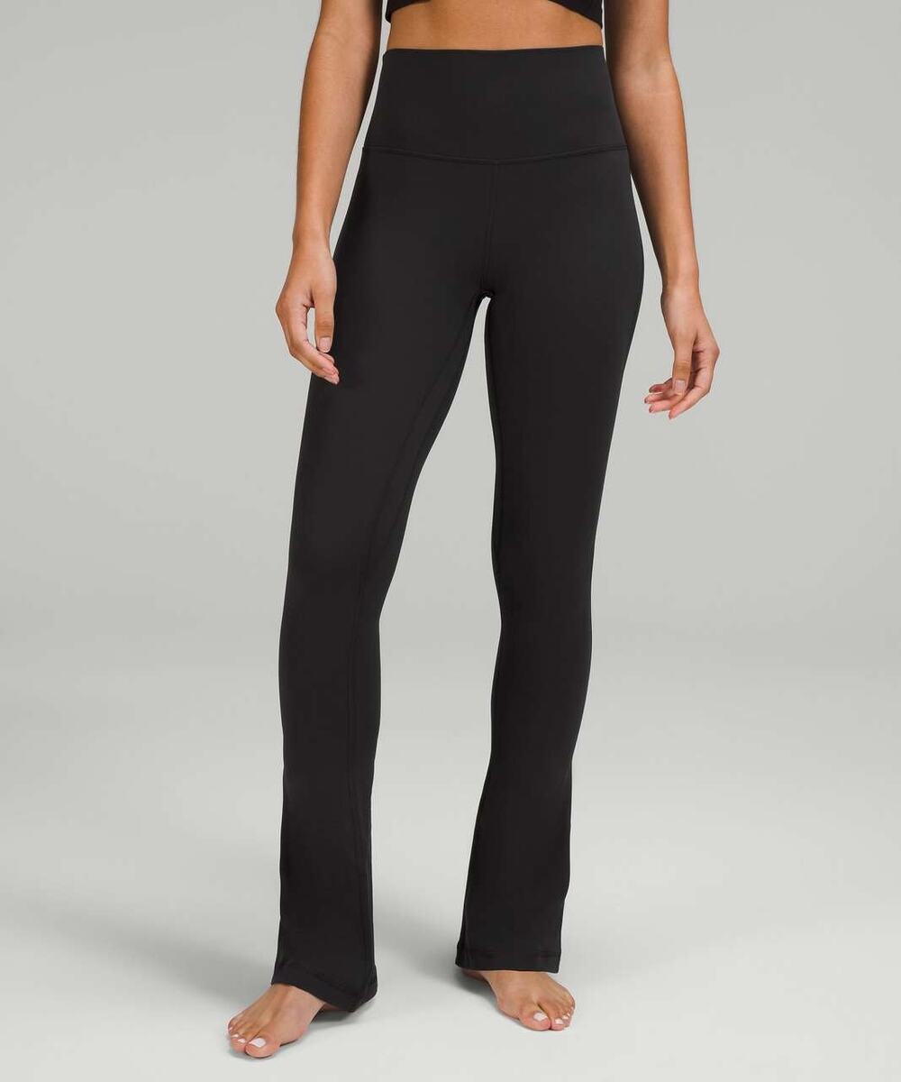 Lululemon Align High Rise Mini Flare Pant Leggings Size 2 Black Yoga Athleisure